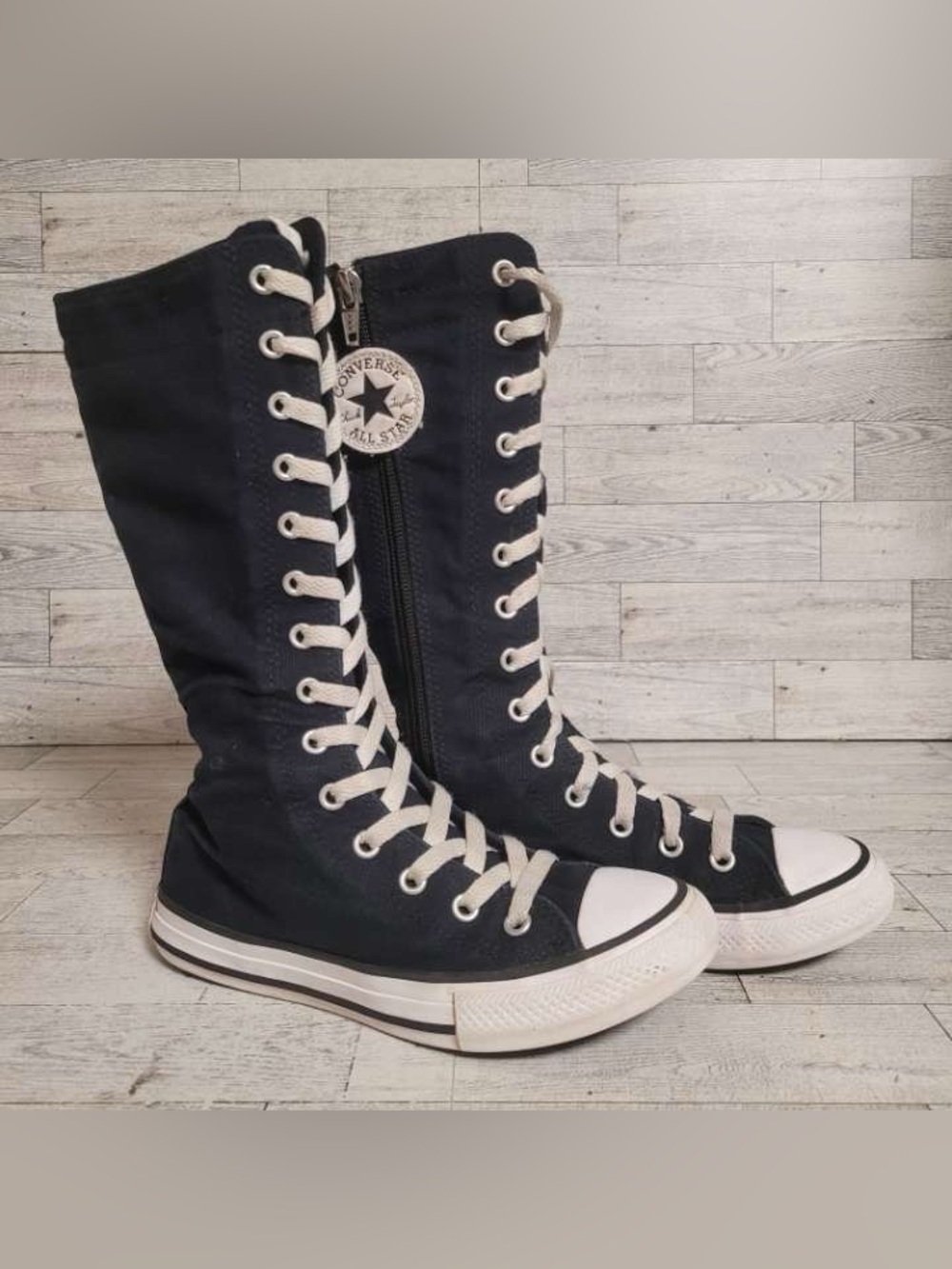 Youth Converse Chuck Taylor All Star XXHi Knee High Lace Up Boot Sneakers Sz 1